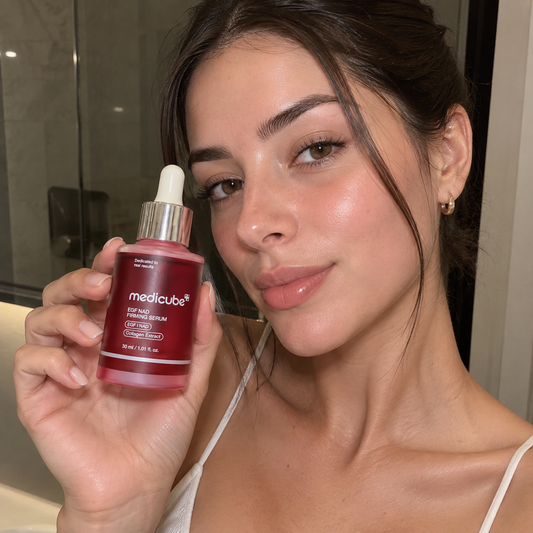 ✨ Medicube EGF NAD Firming Serum: Dale a tu piel una apariencia más firme, hidratada y renovada.