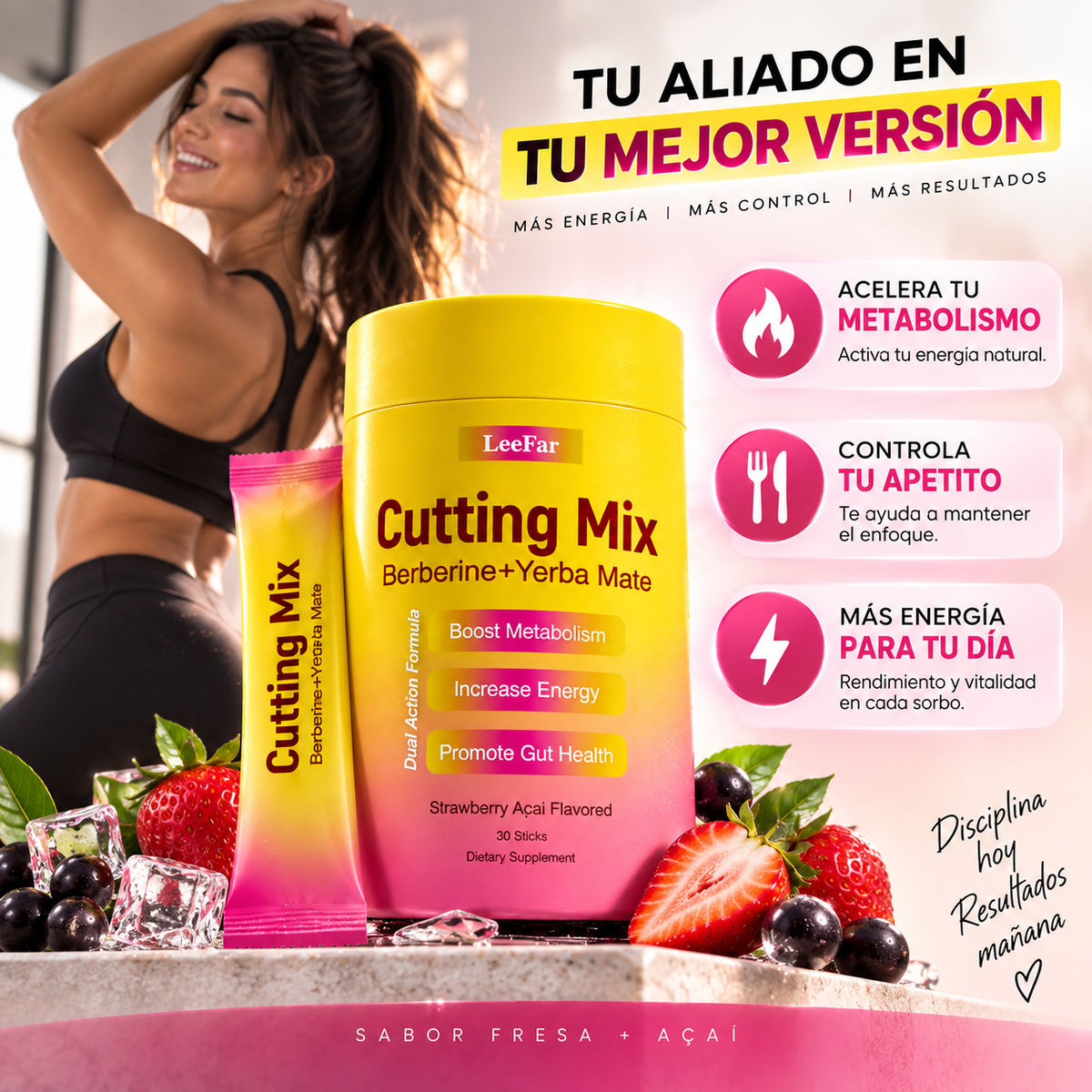 CUTTING MIX: Apoya tu control de peso diariamente.